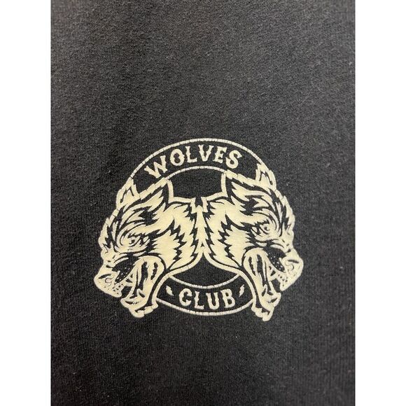 Darc Sport Wolves Club 419 of 1000 Then Now Forever Hoodie Black - Picture 2 of 9